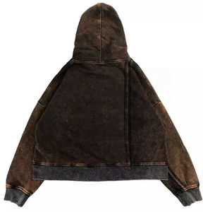 Sudaderas con Capucha Unisex de Algodón 100% con Logotipo Personalizado Bordado, Lavado Ácido, Corte Regular, OEM ODM para Hombre - Product Image 6