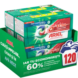 Ariel Pods 4 en 1 cápsulas universales para lavar ropa 120 PCs - Product Image 1