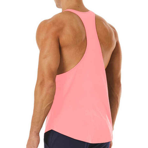 Venta al por mayor de camisetas sin mangas para hombre con logotipo personalizado gimnasio Fitness camisas sin mangas OEM ropa deportiva de algodón de secado rápido camisetas sin mangas para hombres - Product Image 2