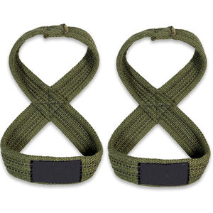 Figure professionnelle 8 sangles de poignet pour l'entraînement d'entraînement haltérophilie-coton réglable respirant léger haute élasticité - Product Image 5