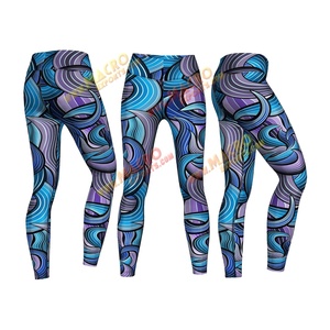 Leggings de yoga personnalisés en gros pour femmes, longueur maxi, pantalon actif formel, concevez votre propre vêtement de fitness, confort extensible - Product Image 5