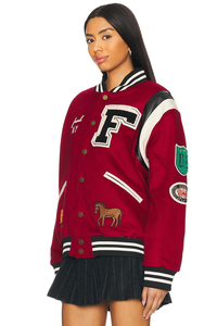 Veste universitaire unisexe avec logo brodé personnalisé, nom de l'équipe, numéro, vêtements d'extérieur rétro, broderie personnalisée, vêtements d'équipe scolaire - Product Image 3