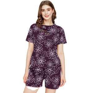 เสื้อยืดลายดาว ชุดเซ็ต 2 ชิ้น สำหรับผู้หญิง กางเกงขาสั้น รับสกรีนโลโก้ ผ้าฝ้าย 100% ระบายอากาศได้ดี เป็นมิตรกับสิ่งแวดล้อม ลดราคาพิเศษ - Product Image 2