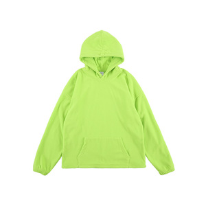 2025 nouveau design sweat à capuche Hip Hop pour hommes surdimensionné 100% coton polaire pull uni prix pas cher - Product Image 4