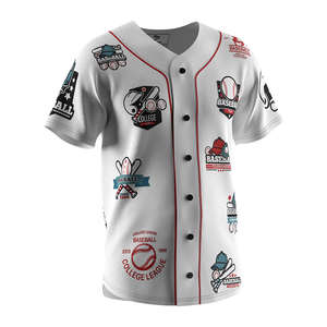 Maillot de baseball léger pour homme, TBF-121, vêtements de sport respirants personnalisables, avec fermeture boutonnée, imprimé durable, grande taille - Product Image 6