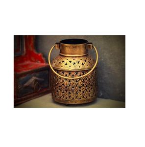 Portavelas votivo de metal de diseño hecho a mano para decoración de comedor de lujo y fiestas festivas - Product Image 1