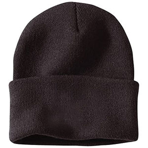 Bonnets d'hiver en tricot uni doux personnalisés 2026 - Product Image 1