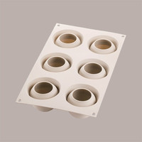 3D siliconen mal voor realistische fruitdesserts, 62 mm diameter x 52 mm hoogte, alleen handwas mogelijk