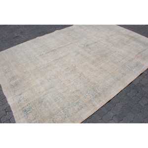 พรมตุรกีวินเทจ ขนาด 9.3x13.1 ฟุต พรมลายสัตว์สีเบจ - Product Image 3