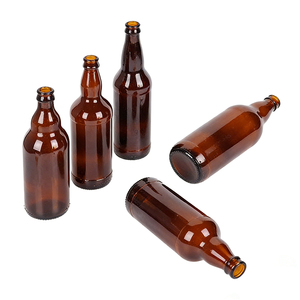 <span class=keywords><strong>Botella</strong></span> <span class=keywords><strong>de</strong></span> Vidrio para Cerveza Color Ámbar Personalizada al por Mayor, 250 ml, 330 ml, 500 ml, 650 ml, con Tapa Metálica <span class=keywords><strong>de</strong></span> Corona, en Existencia - Product Image 3