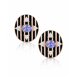 Rose Gold Diamond Stud Earrings for Wedding Party <b>Gift</b> - Product Image 1