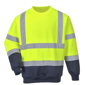 Sudadera de seguridad laboral de poliéster 100% de alta visibilidad, la mejor calidad y logotipo personalizable económico, función a prueba de agua - Product Image 1