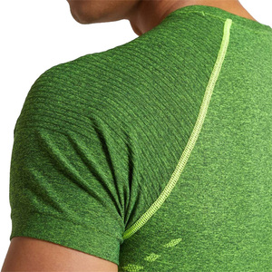 Maglietta casuale su ordinazione senza cuciture della palestra di forma fisica del muscolo di perforazione di ventilazione su ordinazione per gli uomini con servizio dell'oem - Product Image 4