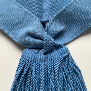 Faja de cintura OEM dorada y granate, faja de hombro personalizada, venta al por mayor, faja ceremonial dorada y carmesí, borlas con accesorios de latón - Product Image 5