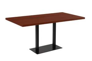 Meubles de salle à manger modernes, plateau en bois massif, pieds en fer robustes, base noire élégante, design artisanal robuste, contemporain - Product Image 4