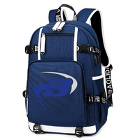 Sac à dos de jeu de style anime, grande capacité, imperméable, en polyester, décontracté, avec fermeture éclair, pour l'école, les voyages, ordinateur portable, pour adolescents, tendance