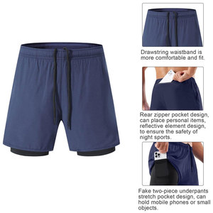 กางเกงขาสั้นฝึกซ้อมแบบ2 in 1สองชั้นสำหรับผู้ชายสร้างมาเพื่อความคล่องตัวและรองรับประสิทธิภาพ - Product Image 5