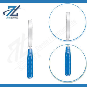 Osteotome manuel Capener en acier inoxydable, manche en acétal bleu Suregrip, droit, 255 mm, largeur 6 mm, instruments chirurgicaux fabriqués au Pakistan - Product Image 3
