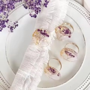 Anillos de Servilleta de Acero Inoxidable de Lujo con Baño Plateado para Recepciones de Boda de Alta Gama y Experiencias Gastronómicas Finas - Product Image 4