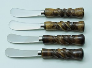 Meilleur prix manche en corne naturelle et ensemble de couverts à beurre en acier inoxydable pour la maison hôtel restaurant vaisselle vaisselle de table - Product Image 3