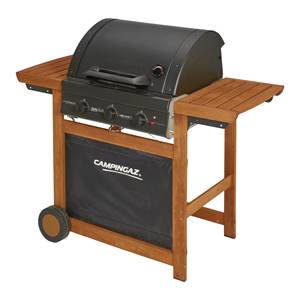 Barbecue Adelaide 3 Woody Dual-Gas GPL Méthane Modèle 2218751 Plaque Noire Noyer Four Noyer Noir 3 Woody Dual-Gas GPL Méthane - Product Image 3