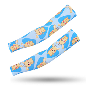 Manchons de bras de cyclisme d'été personnalisés Protection extérieure en polyester avec ensemble de refroidissement par le soleil Personnalisation OEM au tarif de gros - Product Image 6