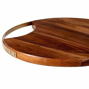 Plateau en bois Design vintage Plateau de service pour la maison ou les occasions spéciales Plats en grès - Product Image 4