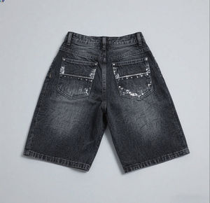 Vaqueros de mezclilla con lavado ácido y pedrería de primera calidad, hechos a medida en Pakistán, con serigrafía de alta gama, estilo urbano, tendencia HSI 2026 - Product Image 2