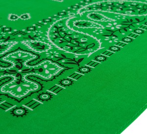 Vente en gros de bandana hip hop en coton biologique de couleurs unies prêt à expédier Méthodes d'impression numériques et dessinées à la main - Product Image 5