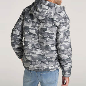 Chaqueta de Invierno Acolchada con Capucha para Hombre, de Lona Estampada, Cálida, Personalizada, de Calidad Competitiva, Resistente al Viento - Product Image 5
