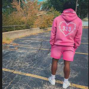 Personalizado lavado con ácido de impresión de la pantalla de retazos bordado Boxy Fit camisetas pantalones cortos conjuntos para los hombres - Product Image 6