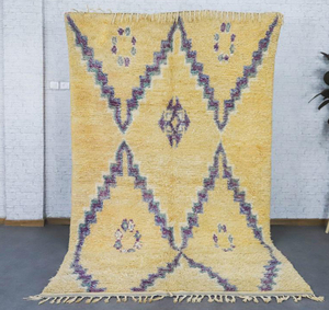 Thảm Trải Sàn Bei Ourain Ma-rốc Thủ Công Thiết Kế Kiểu Ba Tư Có Họa Tiết Vải Lót Nhà Máy, Thảm Azilal, Tapis - Product Image 4