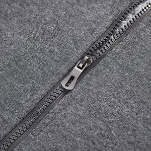 Sudadera con Capucha para Jóvenes, Otoño, Cálida, con Cierre Completo, 100% Algodón, Chaqueta de Felpa, Holgada, Transpirable, con Diseño Bordado en Relieve - Product Image 4