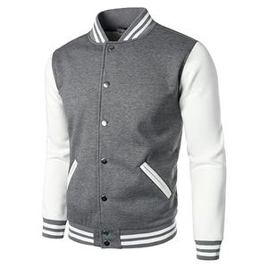 Chaqueta universitaria de lana negra unisex al por mayor, estilo Letterman, para invierno, lisa, teñida, para hombre, abrigo largo 2026 - Product Image 2