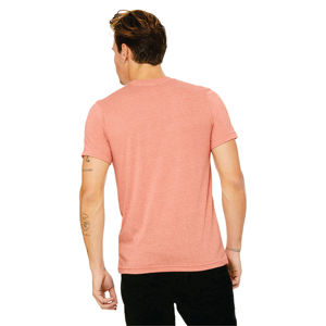 เสื้อยืดแขนสั้นสำหรับทุกเพศ Heather Sunset 52% airlume combed spun ผ้าฝ้าย48% POLY 32 4.2 oz สไตล์ทางการ - Product Image 3