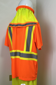 Camiseta de trabajo de manga larga con logotipo personalizado para hombre, hecha con mezcla de algodón y poliéster para trabajos de construcción y fábrica - Product Image 3