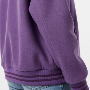 Chaqueta Universitaria Corta para Mujer, Proveedor de Fábrica OEM, Venta al por Mayor, Estilo Béisbol Personalizado, Prenda Exterior Informal, Elegante y Moderna - Product Image 5