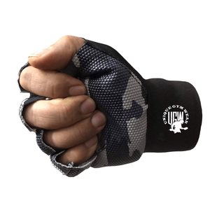 Custom Unisex High Quality Cowhide Leather Half Finger Lace-Up Closure Gym <b>Gloves</b> Premium Fitness Workout Wraps Lifting <b>Gloves</b> - Product Image 2