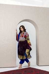 เดรสลำลองปักเลื่อมลายดอกไม้ปักลายชาวเผ่าอัฟกานิสถานแบบดั้งเดิมมีซิป - Product Image 3