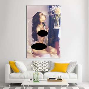 Sensual Woman Canvas Print - Elegant Bedroom Art Wall Decor,Gallery <b>Wrapped</b> - Product Image 1