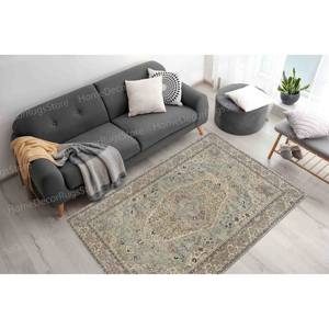 Printed <b>Rug</b> - Modern Green Salon Indoor Turkish <b>Bedroom</b> Luxury,Chenille <b>Rug</b> - Product Image 2