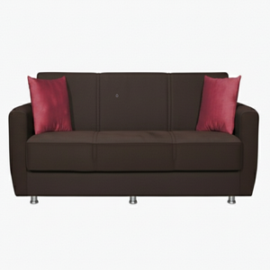 Sofá Cama Color Marrón, Estilo Europeo, Tejido Extensible, Portátil, Convertible, Estructura Sólida, Almacenamiento, Click Clack, Más Vendido - Product Image 1
