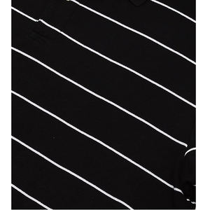 2023 camiseta Polo informal de moda personalizable camiseta Polo a rayas de Color sólido personalizada al por mayor y precio bajo de Bangladesh - Product Image 3