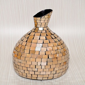 Mosaic Designing Decorative Flower Vases Restaurant Table Top Decorative Large Size Round Shape Metal Style Flower <b>Pot</b> and Vases - Product Image 3