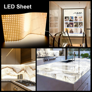 Foglio di retroilluminazione a LED a doppio colore 2700K + 6500K per piano traslucido in pietra onice 500x250mm DC24V 12W <span class=keywords><strong>pannello</strong></span> flessibile - Product Image 5