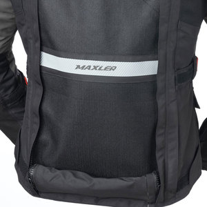 Heavy Duty <b>Biker</b> <b>Jacket</b> with Removable Sleeves Off Road Premium Motorcycle <b>Jacket</b> with 840D Cordura Reinforcements Gray - Product Image 4