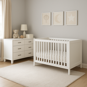 <b>white</b> dresser 11, disassembling flat pack furniture, Vietnam manufacturer, Non-toxic water base finishing, strong construction - Product Image 1