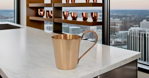 Mule en métal de Moscou en cuivre massif authentique Mini verres à bière Capacité de 2 onces - Product Image 2