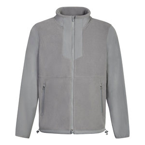 Vente en gros de vestes et manteaux en laine d'agneau pour hommes personnalisés pour un poids lourd chaleur coupe régulière polaire nylon fermeture éclair veste Sherpa - Product Image 1