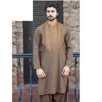 Salwar Kameez Islámico Tradicional para Hombre, Transpirable, el Más Vendido, de Algodón, al por Mayor, Elegante, Tallas Personalizables